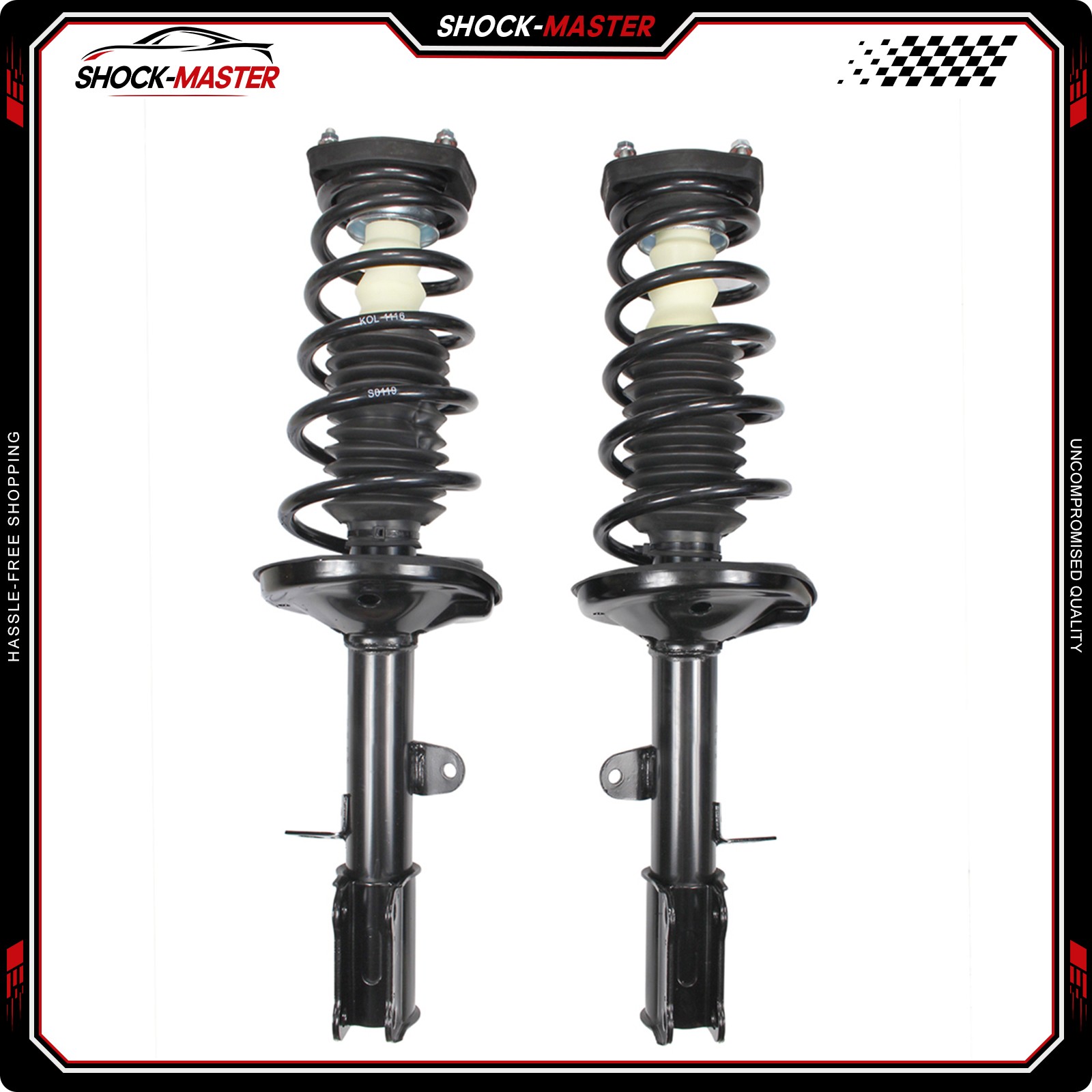2PCS For 1998-2002 Chevrolet Prizm Rear Complete Shocks Struts W/ Coil Spring