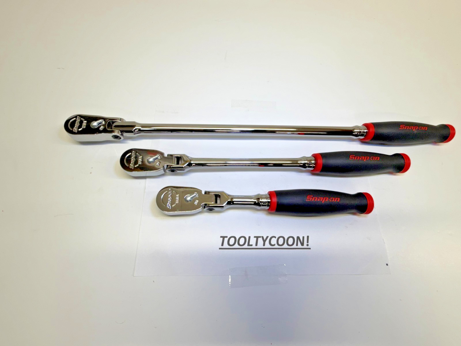 SNAP-ON NEW USA 3PC MASTER 3/8 RATCHET SET ULTRA RARE