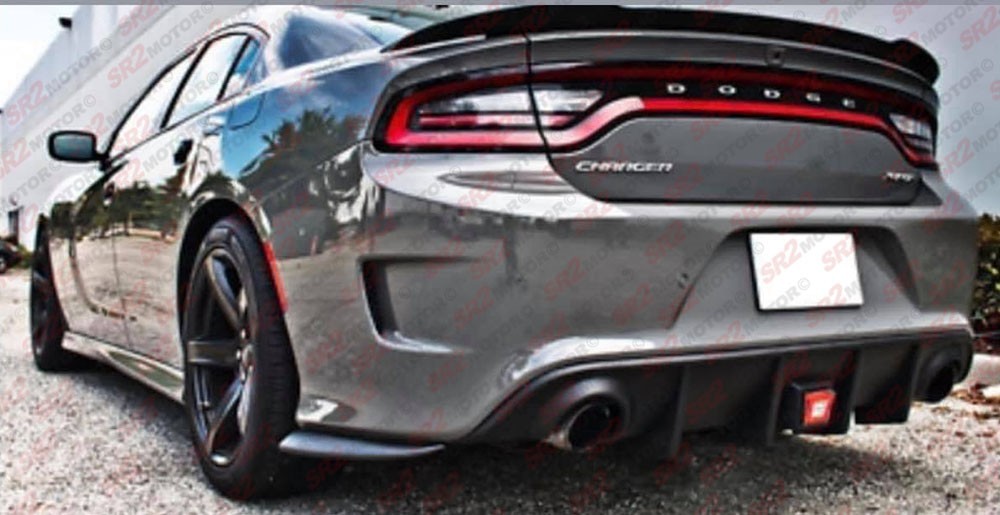 For 2015-2023 Dodge Charger Rear Bumper Apron Valance Spat PU Lip Body Kit