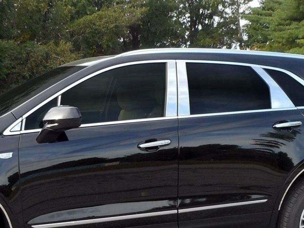 QAA PP57263 12Pc Stainless Steel Pillar Trim for 2017-2025 Cadillac XT5