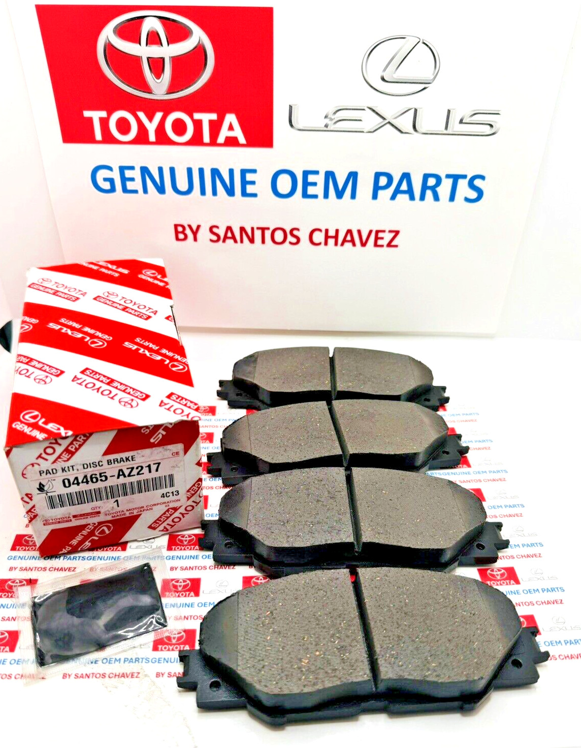 2010-2018 TOYOTA RAV4 XLE &LIMITED FRONT BRAKE PADS GENUINE OEM PART 04465-AZ217