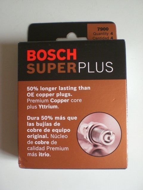 Set of 4 Bosch Super Plus 7900 Copper Yttrium WR7DC+ Car Truck Auto Spark Plugs