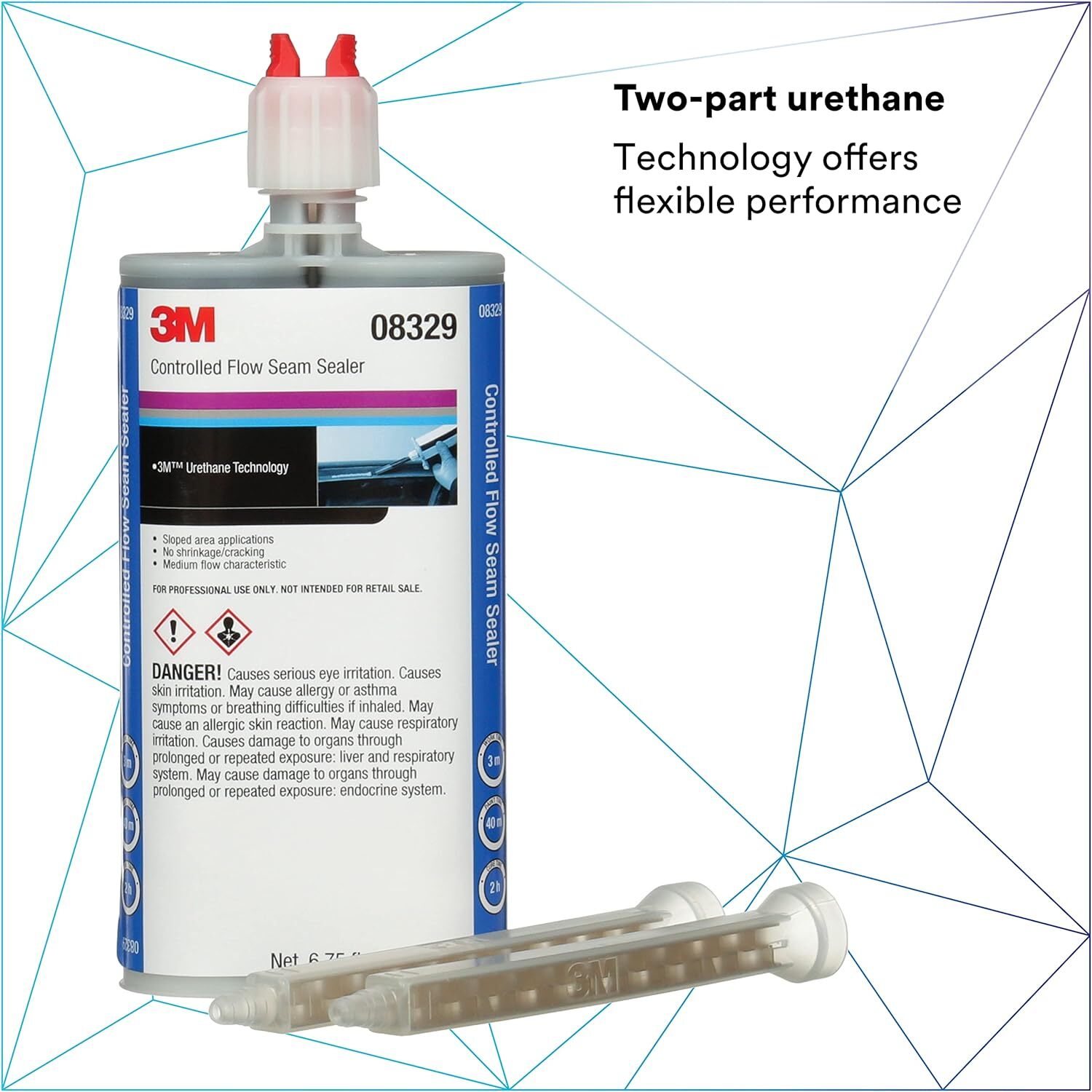 3M 8329 Duramix Controlled-Flow Seam Sealer 200 mL Cartridge