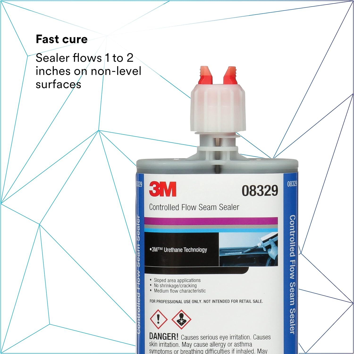 3M 8329 Duramix Controlled-Flow Seam Sealer 200 mL Cartridge