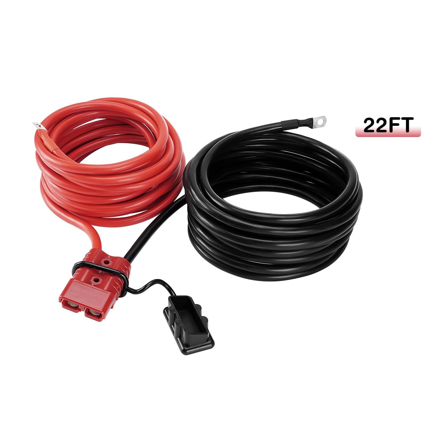 24 FT Quick Disconnect Winch Power Cable 4 Gauge 4 AWG Copper Wiring Repair Kit