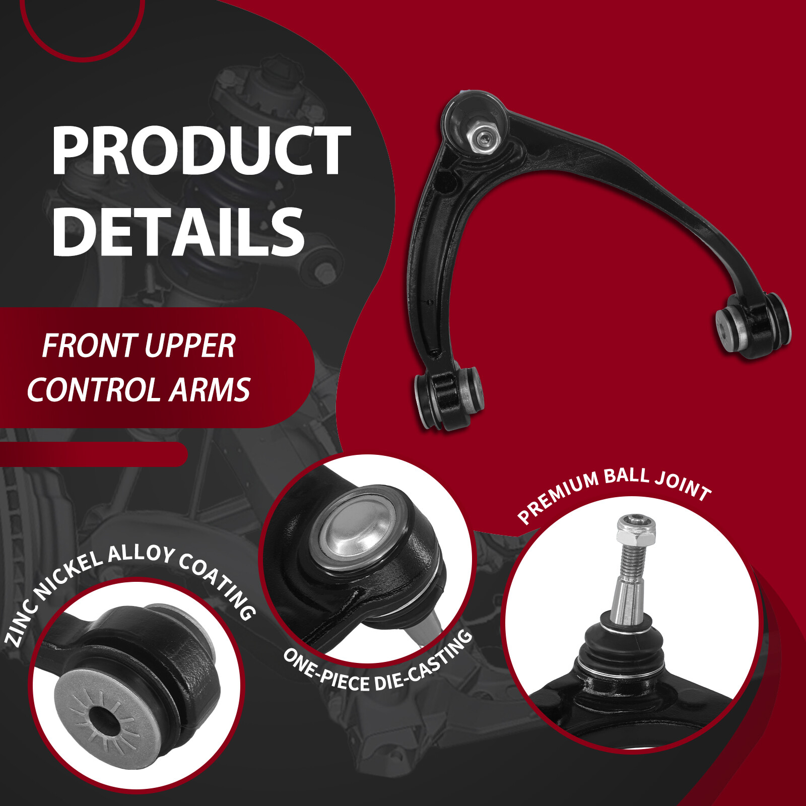 Front Upper Control Arm w/Ball Joint for ESCALADE SILVERADO 1500 SIERRA YUKON