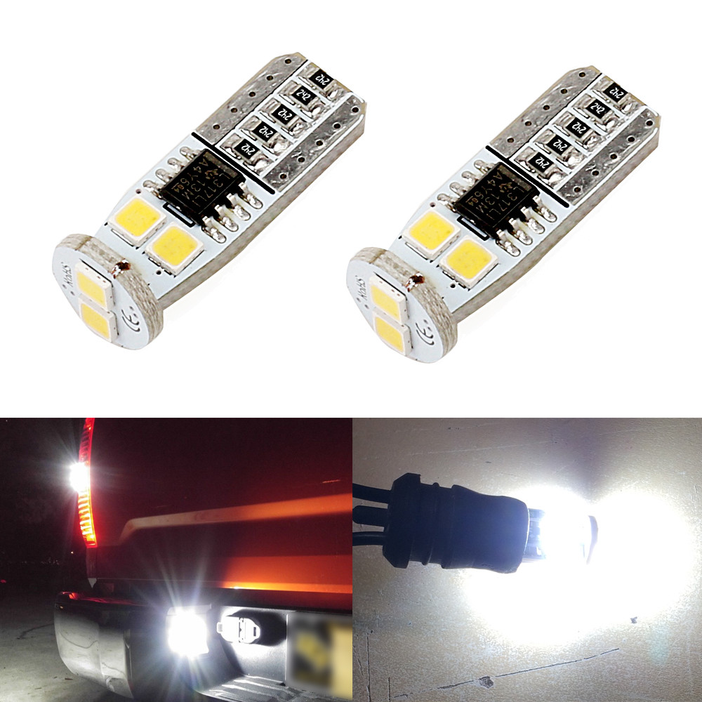 Total 1000LM 6000K White T10 168 194 2825 W5W Tag License Plate Light Bulbs