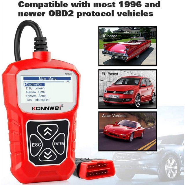 KONNWEI KW310 OBD2 Scanner Car Diagnostic Tool Code Reader Check Engine Fault