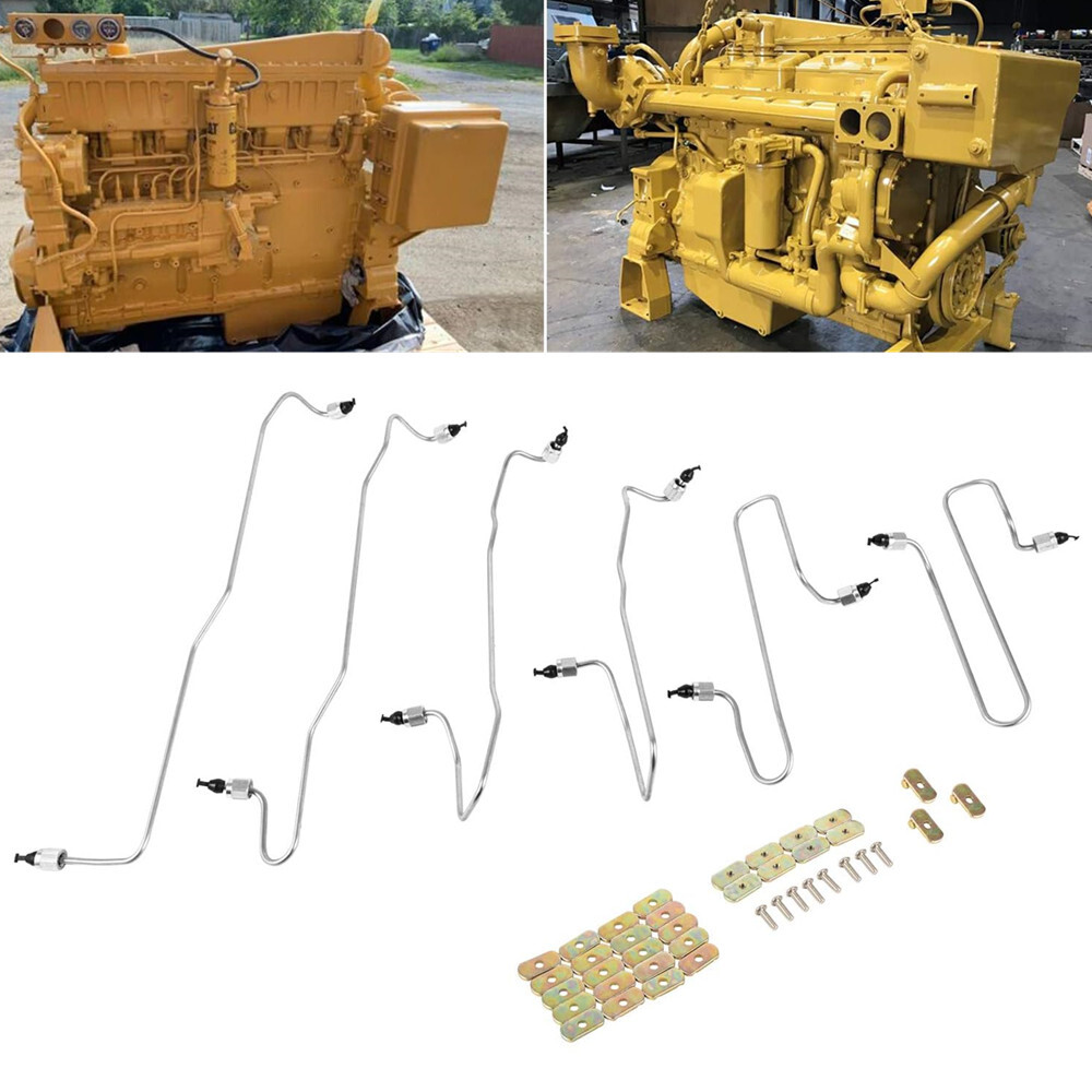 Fuel Injection Lines Kit for CAT Caterpillar 3406 3406B 3406C 980G 980F D8R 826C