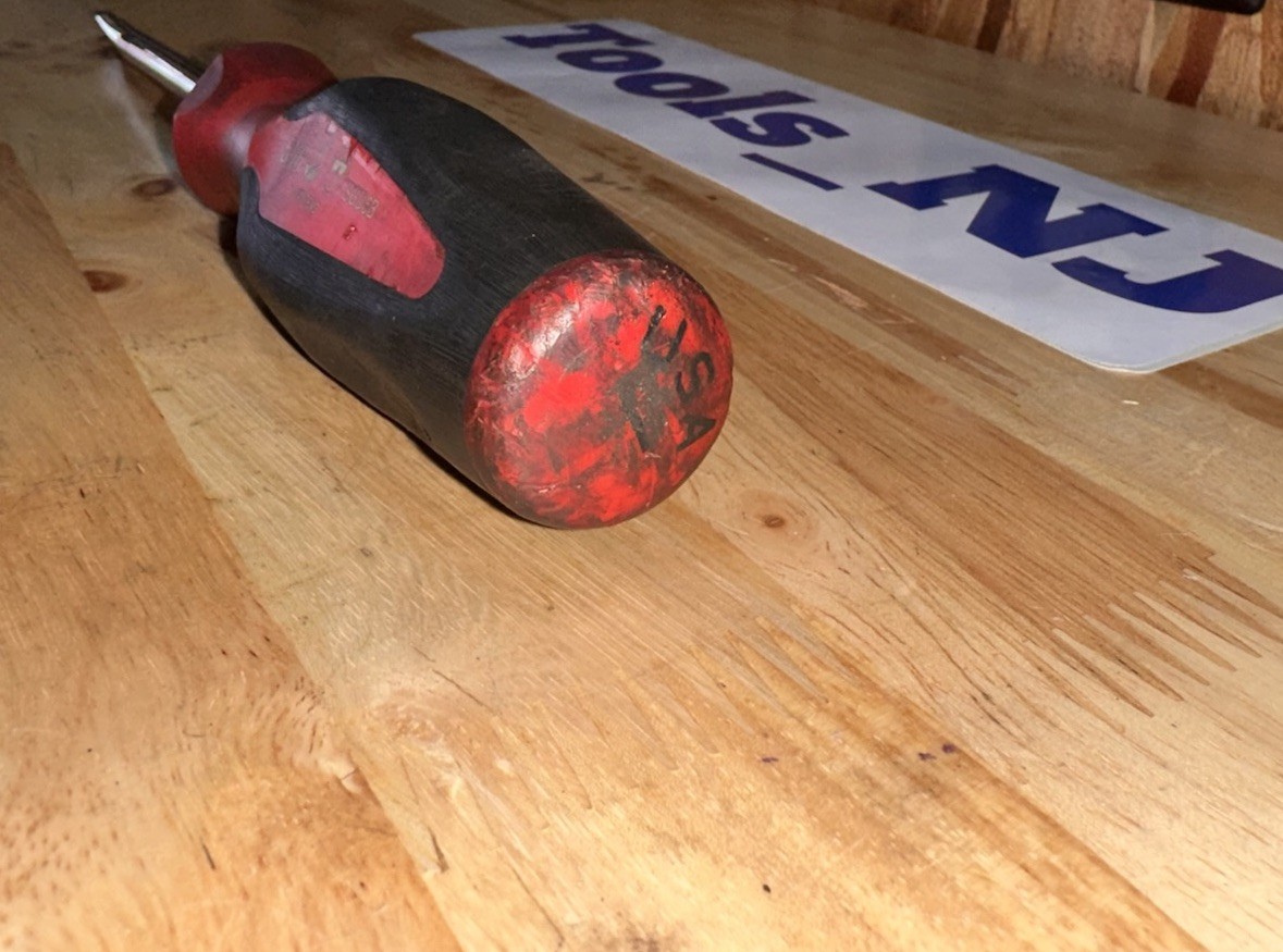 Snap-on Tools SGD6B 5/16″ Tip Soft Grip Flat Head Screwdriver RED HANDLE USA