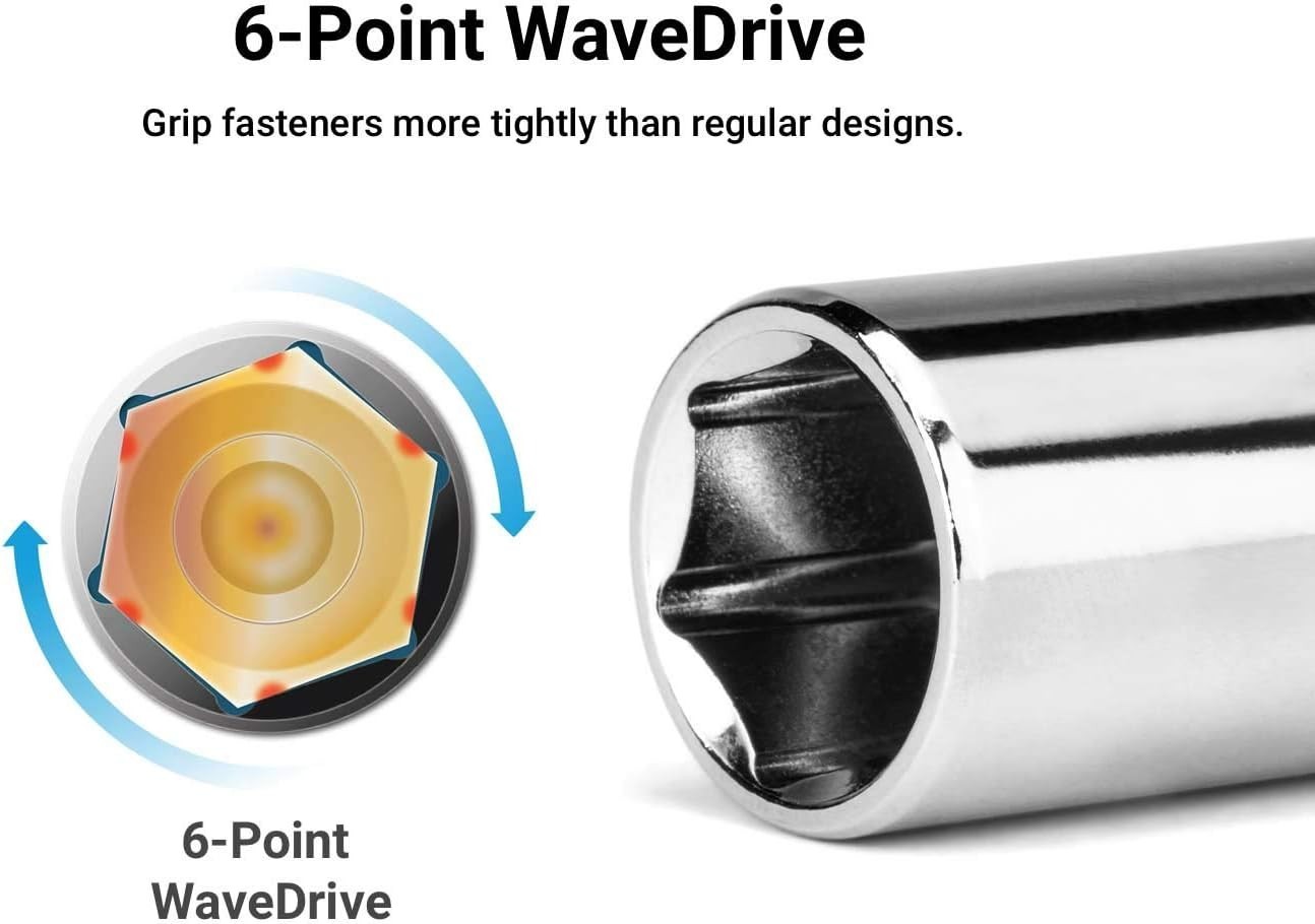 Durable 6 mm Shallow Socket with 3/8 Inch Drive – Corrosion Resistant Finish