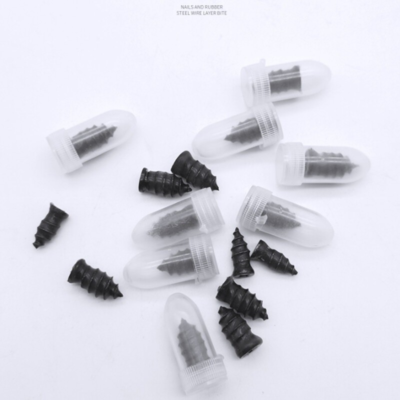 10PCS Tubeless Tyre Repair Kit Screw Nail Plug Tire Patch Fix