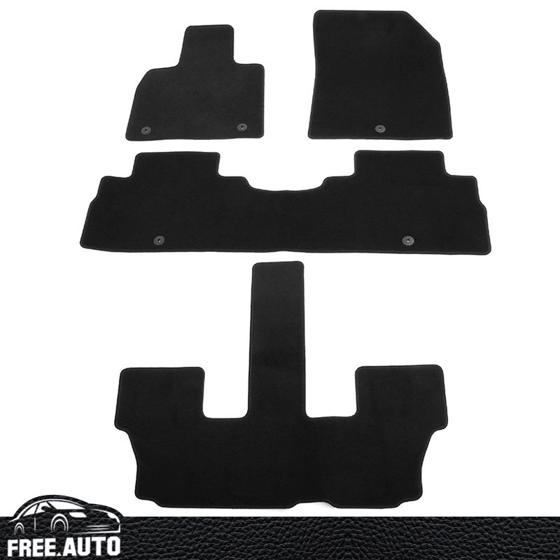 Floor Mats Fits 20-25 Hyundai Palisade 7/8 Passenger Anti-Slip Carpet Nylon 4PCS