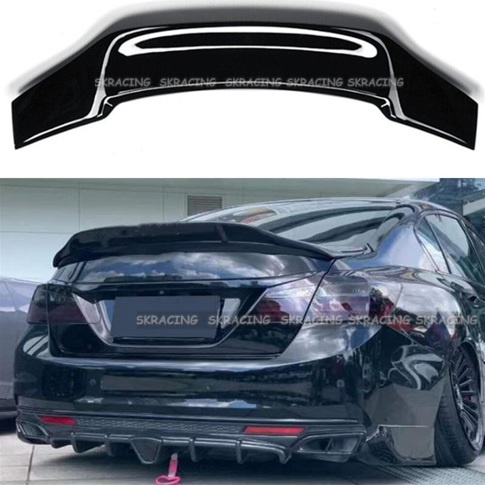 Gloss Black DuckBill Rear Spoiler Trunk Wing For 13-17 Honda Accord 4DR Sedan
