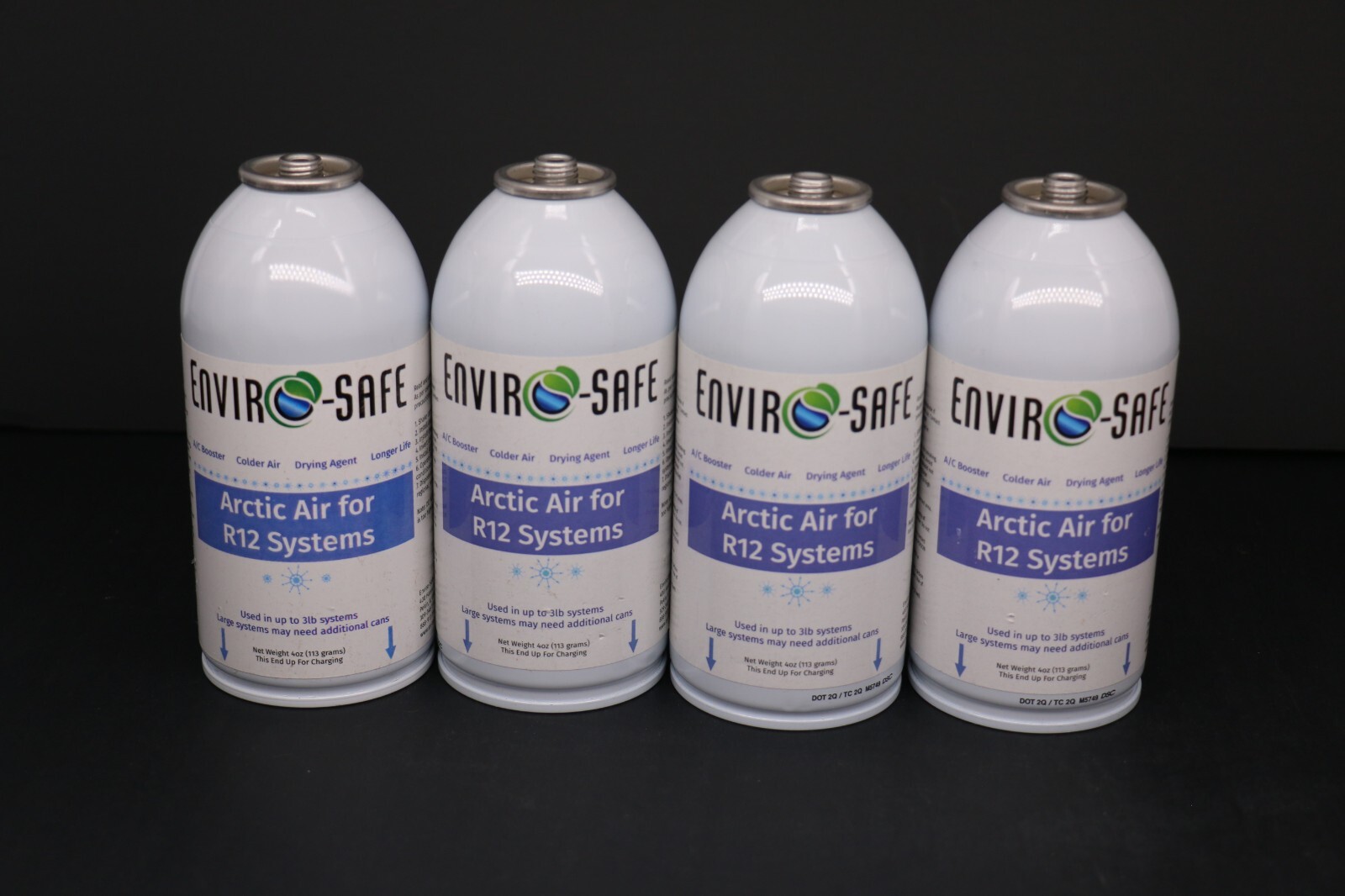 Arctic Air for R12 | 4 Cans, EnviroSafe, 4oz | Get Colder Air!