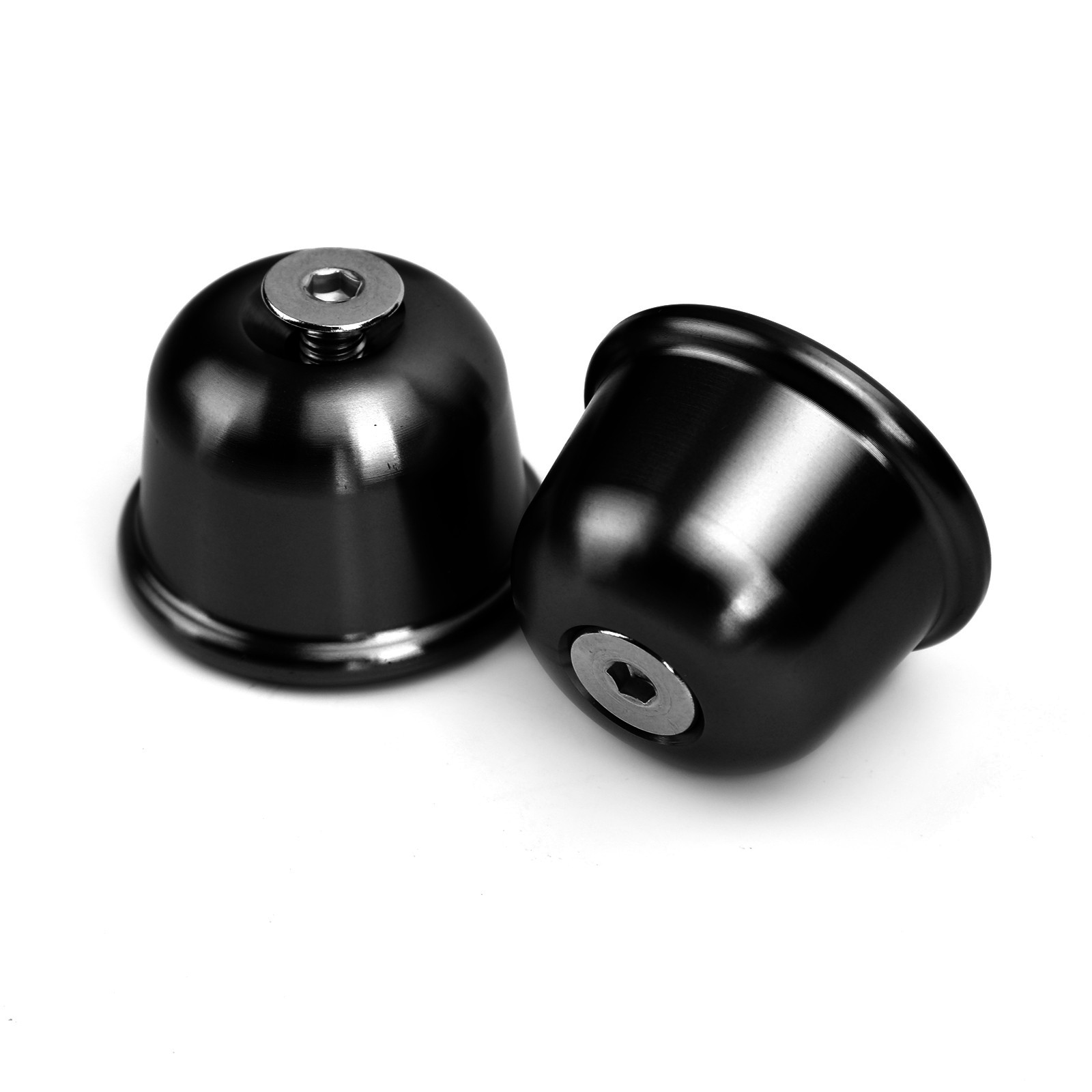 CNC Black Bar End Caps for Triumph Bonneville Street Twin T100 T120 2016-2020