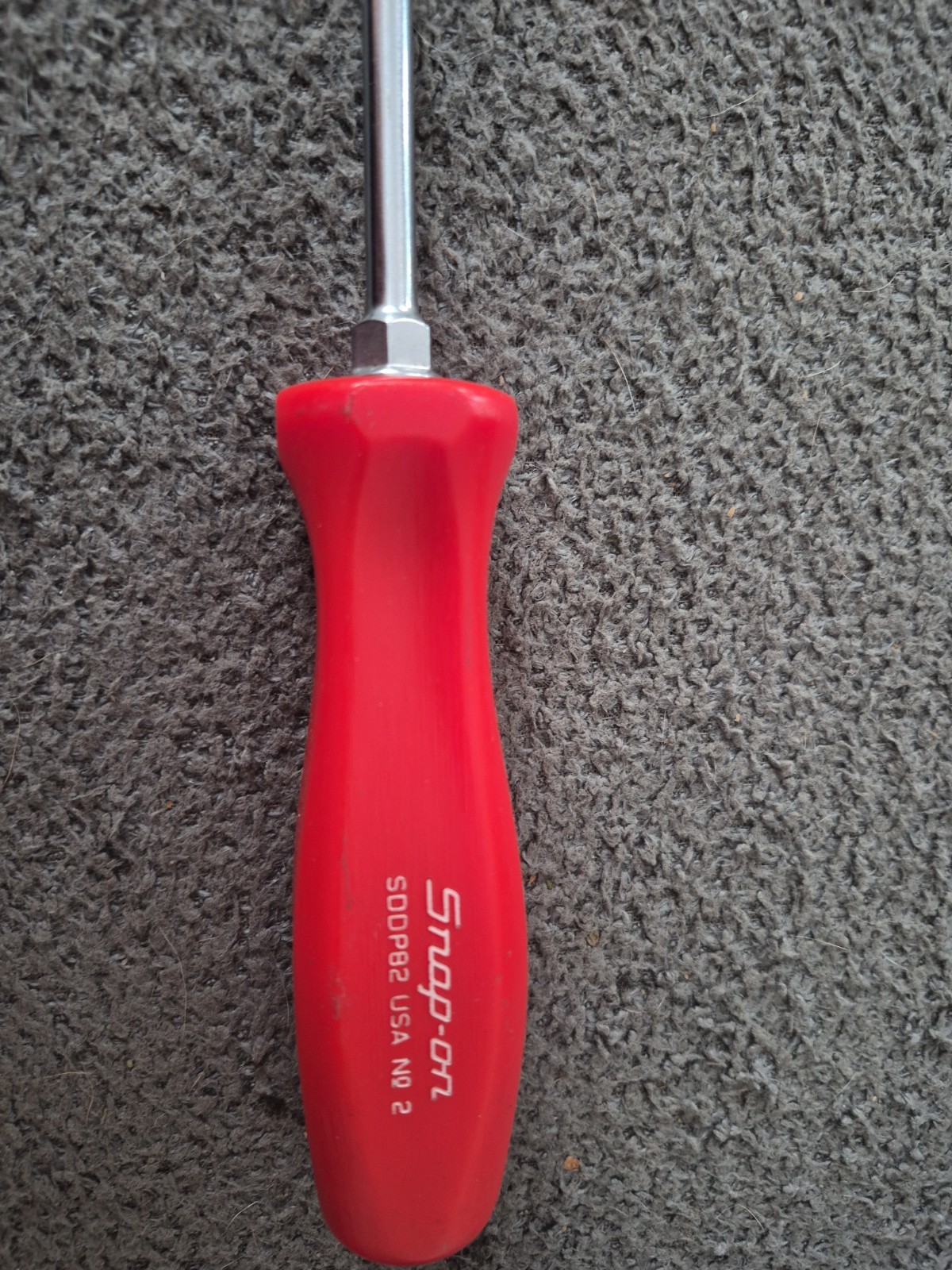 Snap-on Tools SDDP82 No. 2 #2 Phillips Screwdrive Red Hard Handle USA