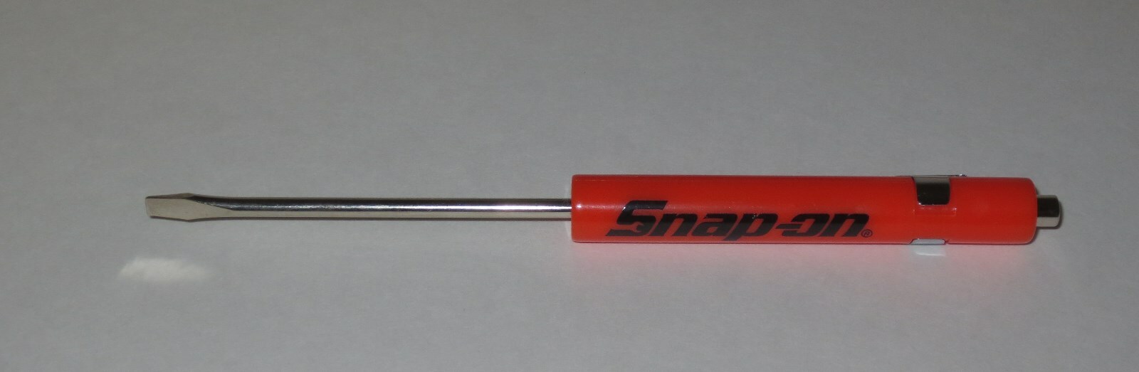 (6)SIX Snap on Pocket Screwdriver, Flat Tip Screwdrivers, MIXED Magnet End .NEW.