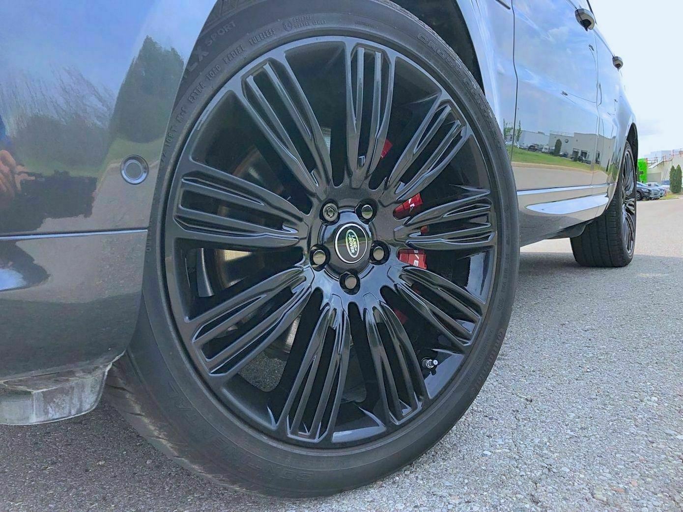 4 New Black Range Rover Wheels 22 inch OEM Factory Spec Land 9012 Set LR099147