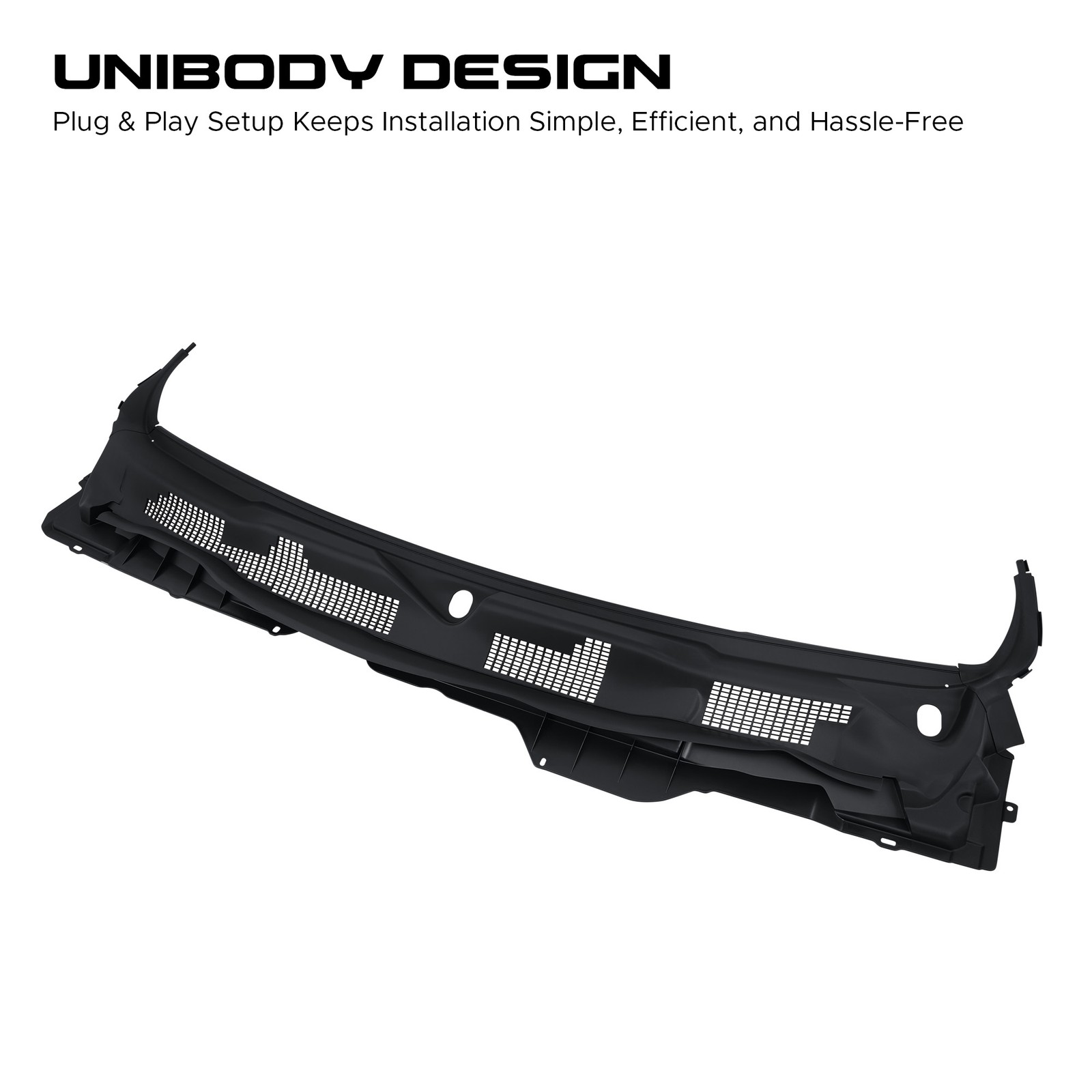 VRC Unibody Windshield Wiper Cowl Panel for 2009-2024 Dodge Ram 1500 2500 3500