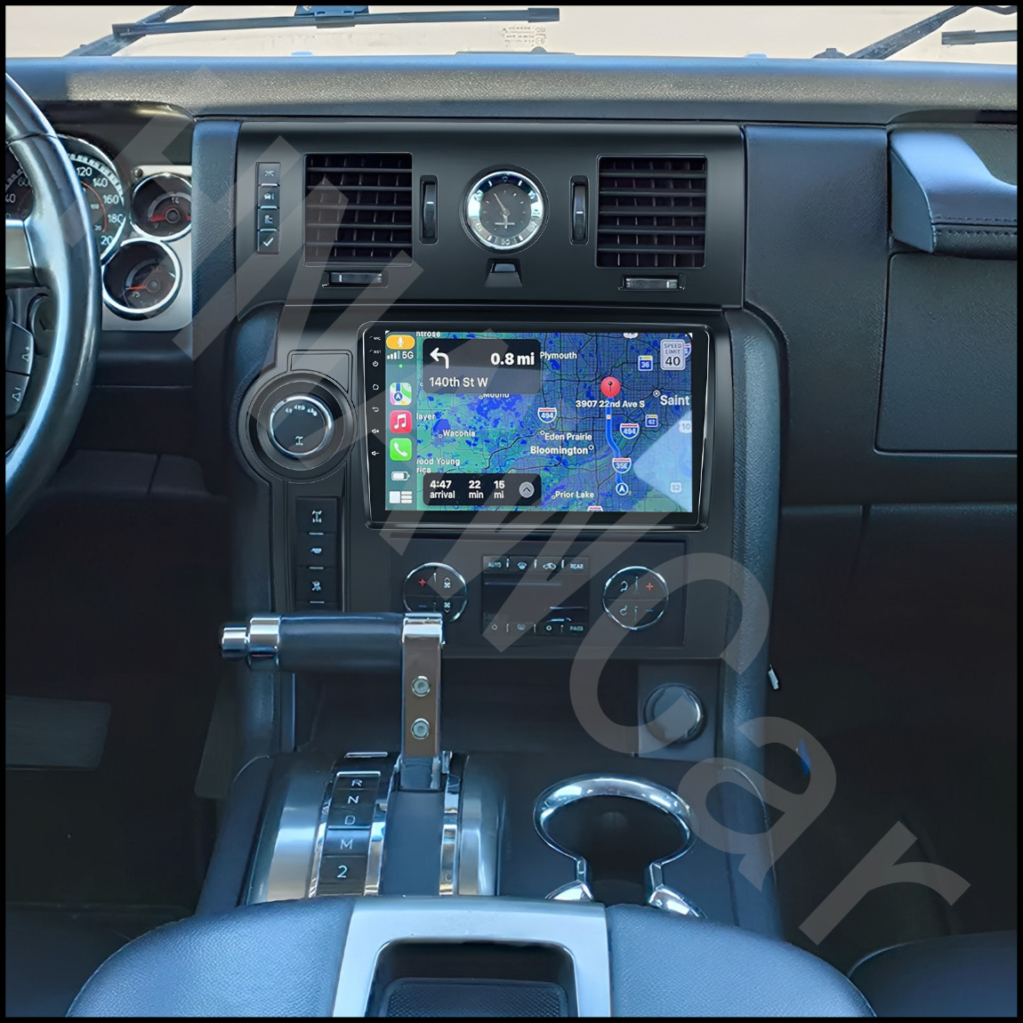 Radio Stereo Built-in WIFI GPS Navi Android CarPlay w/ Cam For Hummer H2 2008-09