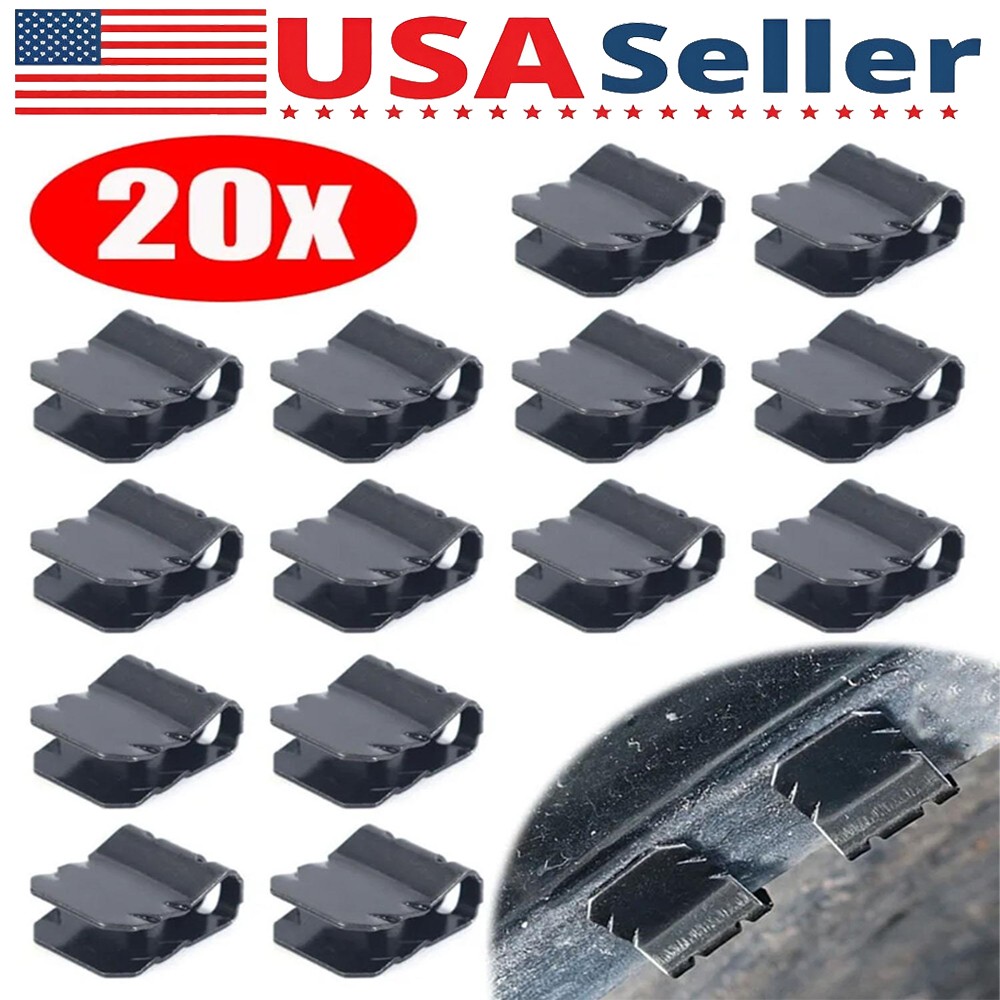 20pcs U Shaped Clips Car Mudguard Fixing Nuts Fender Buckle Fasteners Clip USA