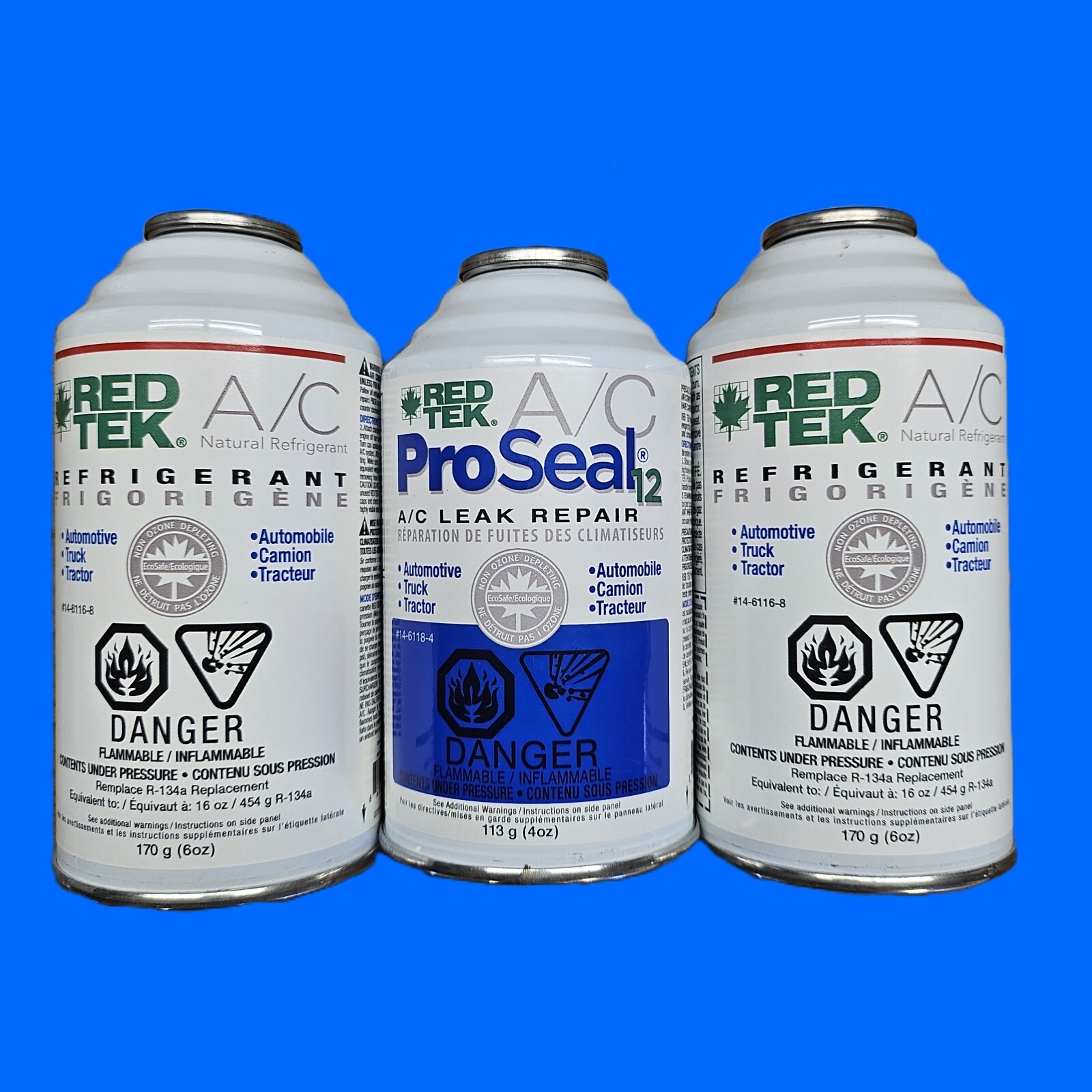 REDTEK R12 Compatible Charge, and ProSeal, 3 cans