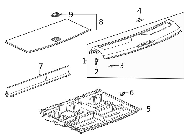 Genuine GM Sill Trim 85124298