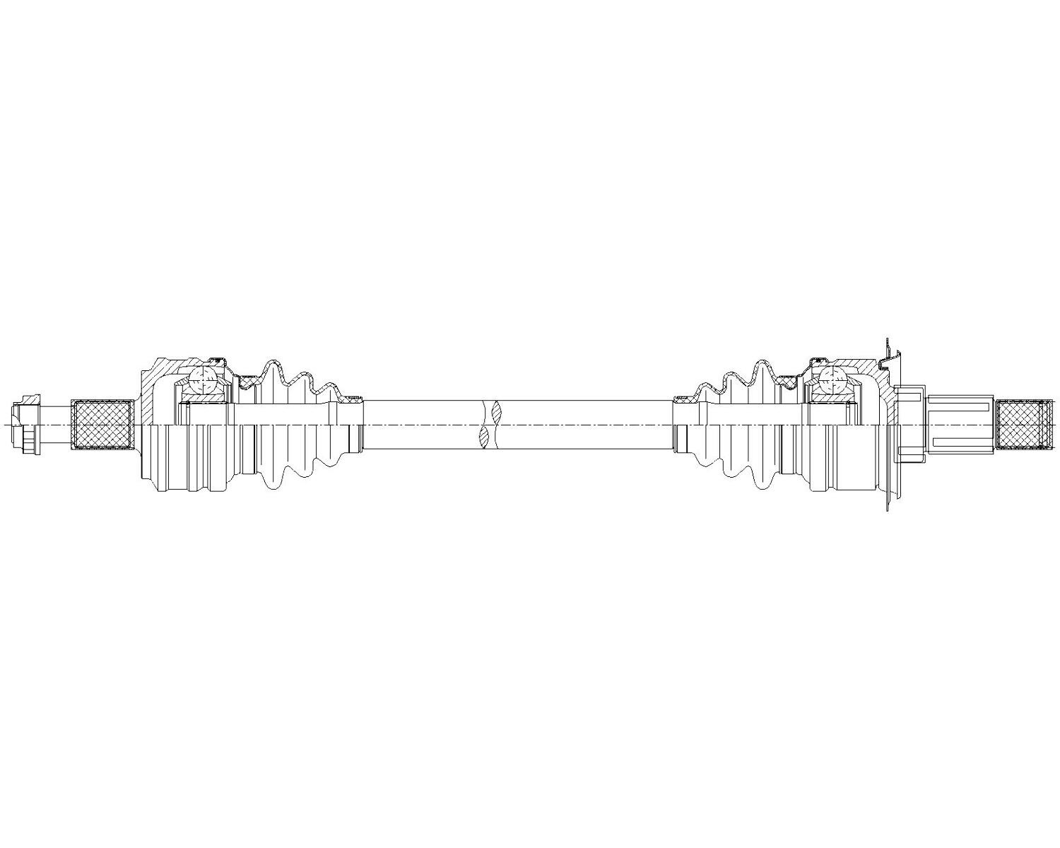 GSP PR48055 Rear Left Rear Right CV Axle 100% Accuracy of Fit