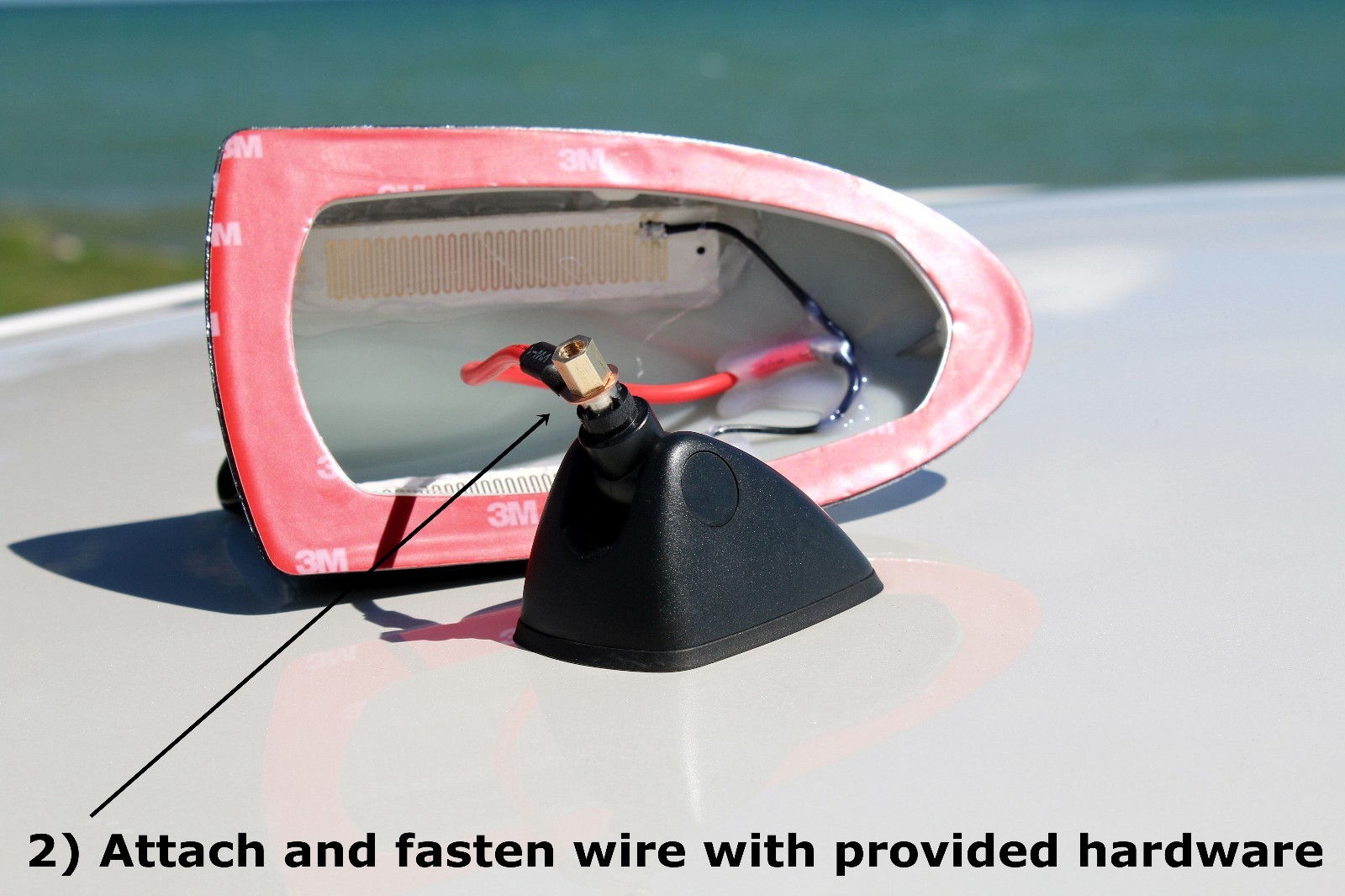 Functional AM/FM SILVER Shark Fin Antenna – FITS: 2009-2015 Toyota RAV4