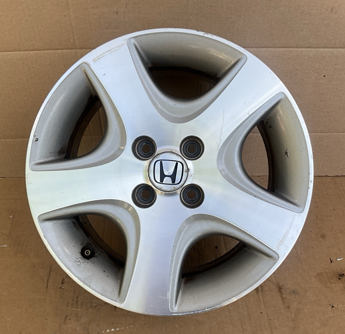 2004-2005 Honda Civic OEM Machined Gray Wheel 15” Alloy Original 4×100 #1
