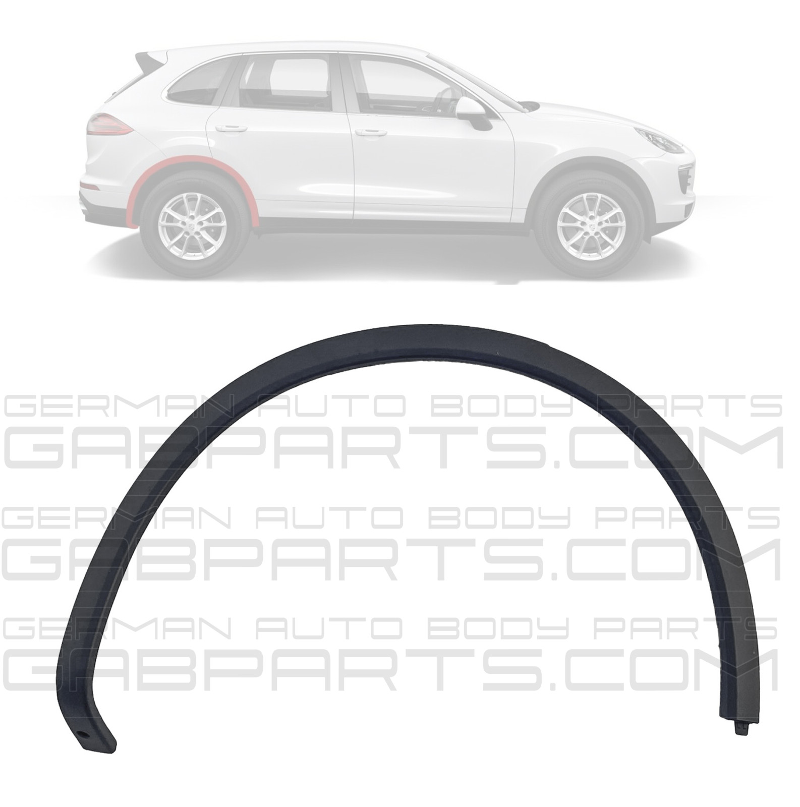Rear Right Wheel Arch Fender Molding Flare Trim Porsche Cayenne 2011-18
