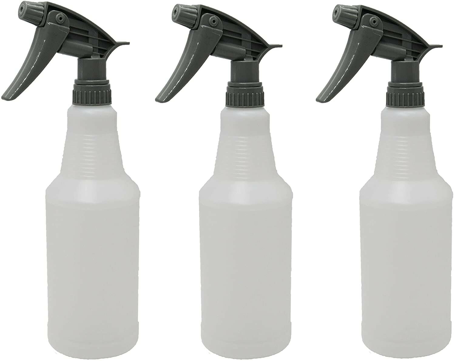 Pack of 3 Clear Solvent Spray Bottle 24onz – Empty Spray Bottle for Cleaning