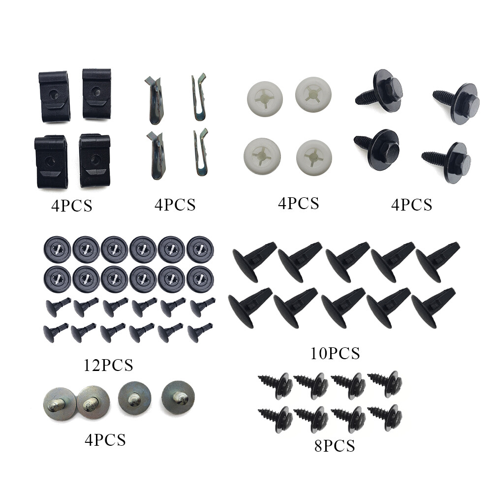 50Pcs Engine Splash Shield Fender Bumper Screw Clips Rivet Fastener For Toyota