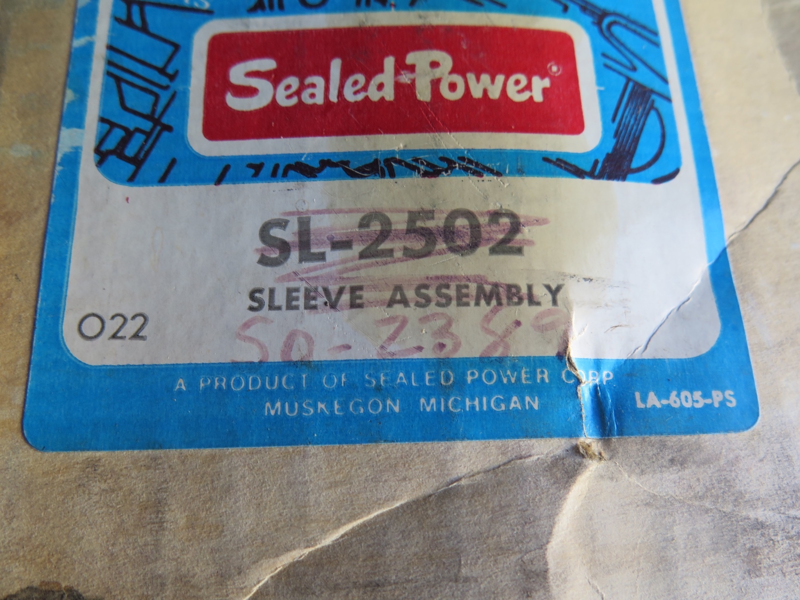Engine Cylinder Liner Sealed Power SO-2389 for John Deere JD350 JD450 NOS (14-A1