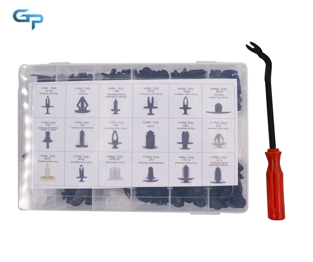 415 Pcs Auto Retainer Clips Car Fasteners Kit Set Push Pin Plastic Rivets bumper