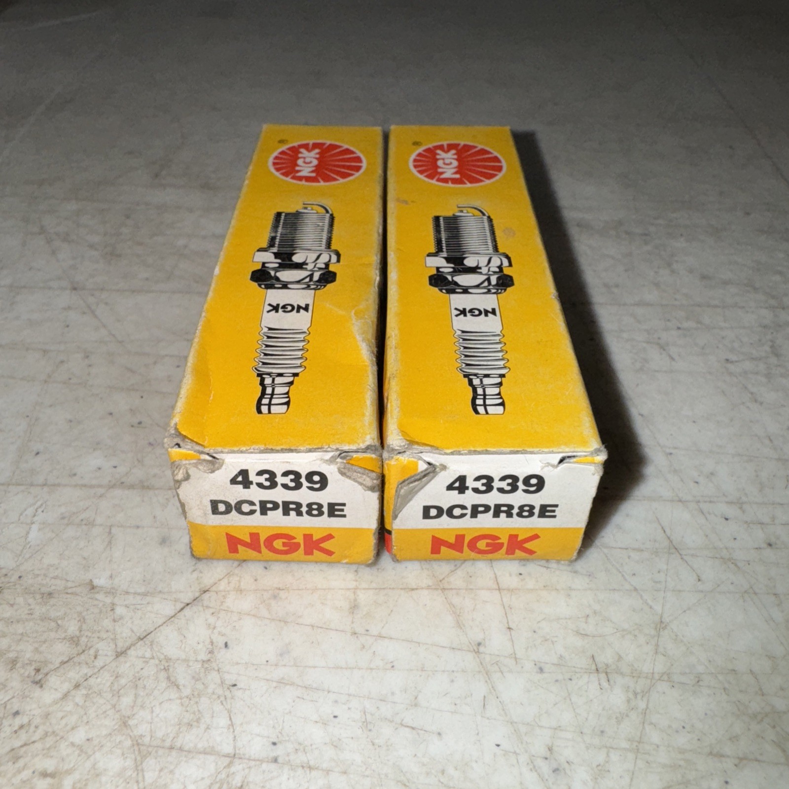 Set of 2 Genuine NGK 4339 Spark Plugs DCPR8E