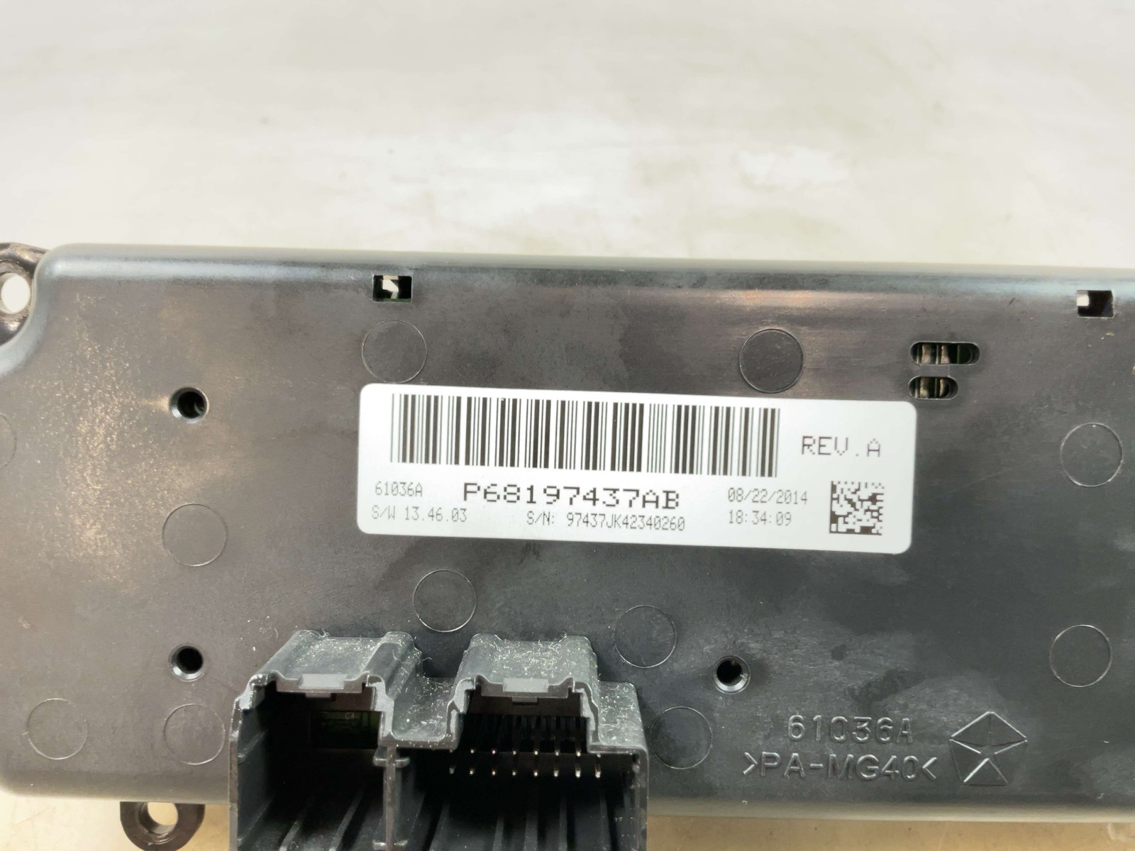 Used A/C Selector Switch fits: 2015 Jeep Wrangler w/AC w/automatic temperature c