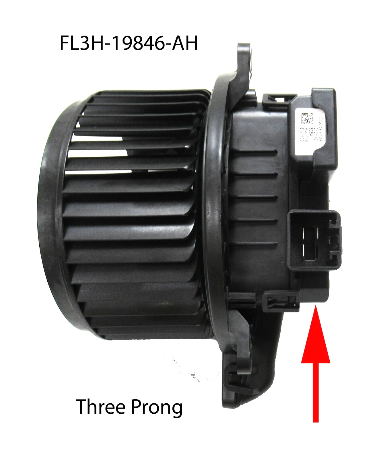 FL3H-19846-AH New FoMoCo HVAC Blower Motor with Fan Wheel 3 Prongs Connections