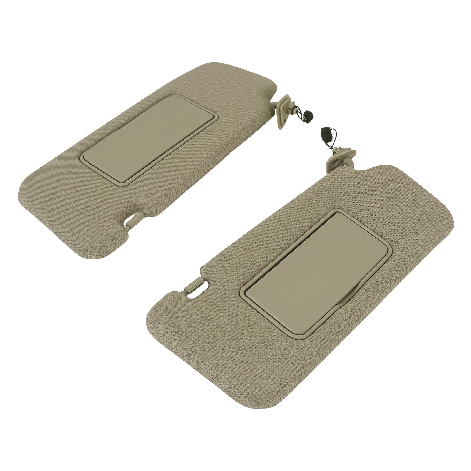 Beige Cloth Sun Visor Set for Nissan Murano 2009-14 96401-1AA1B L+R w/Light NEW