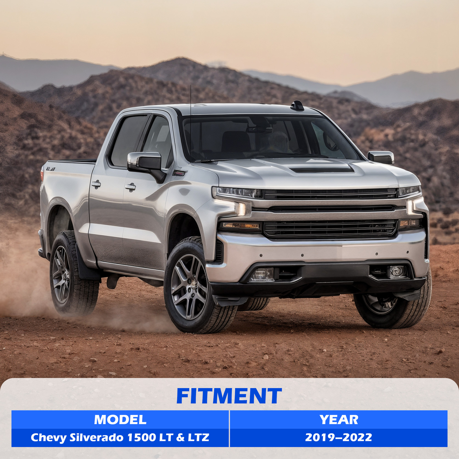 NEW Chrome Front Bumper For 2019-2021 Silverado 1500 With Sensors SHIPS TODAY