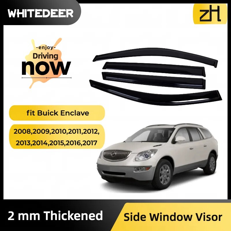 Fits for Buick Enclave 08-17 Side Window Vent Visor Sun Rain Deflector Guard