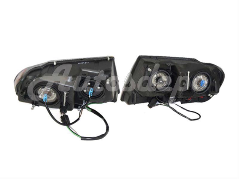 FOR 1999-2002 JEEP GRAND CHEROKEE LAREDO SPORT MODEL HEADLIGHT W/ BULB WIRED SET