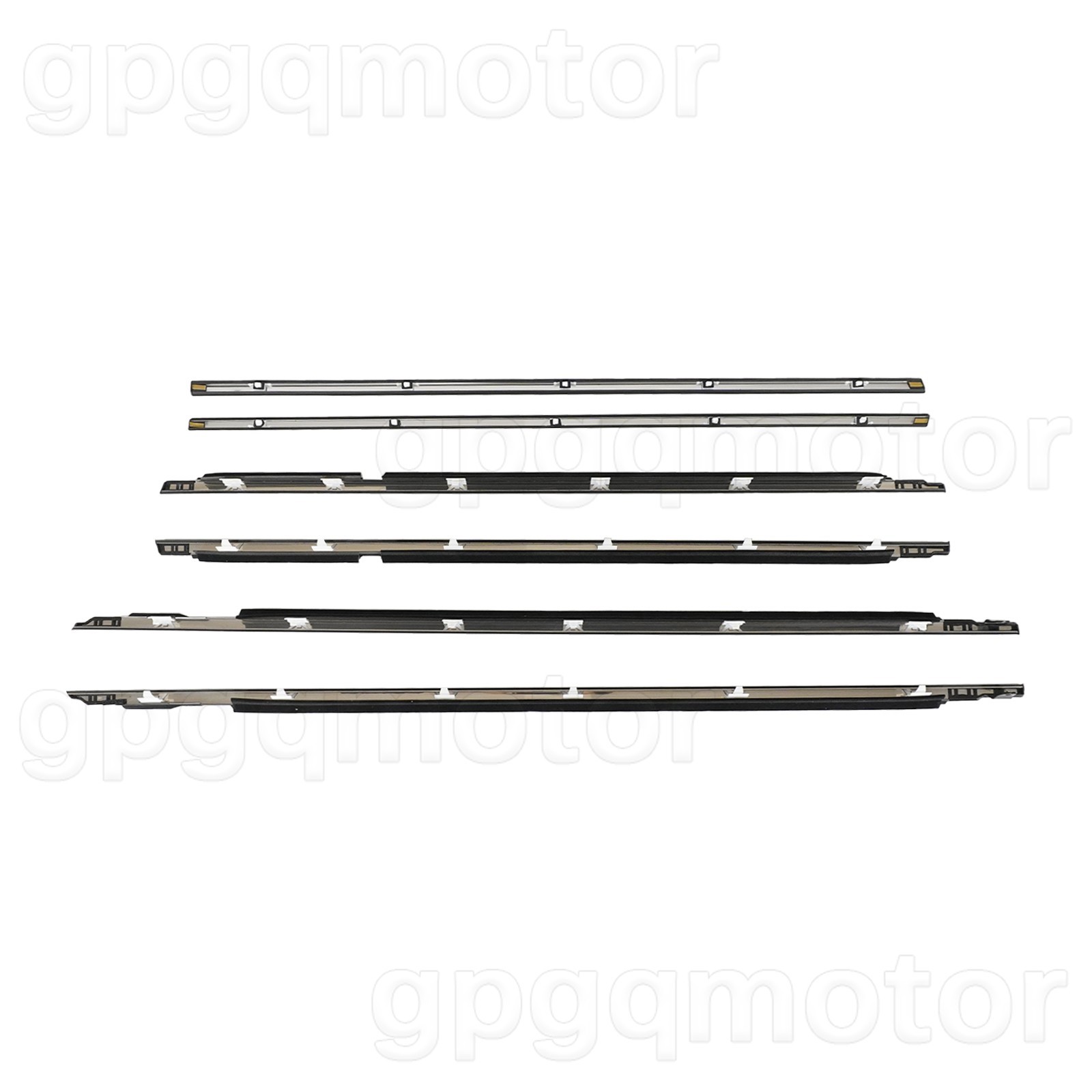 For TOYOTA Land Cruiser LC80 FJ80 FZJ80 LX450 1991-1998 Door Belt Molding 6 PCS