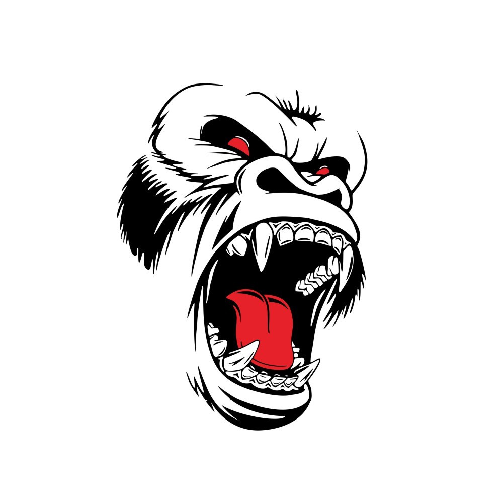 DIY Car Side Body Door Sticker Decal Horror Ape Totem Graphics Vinyl Decoration