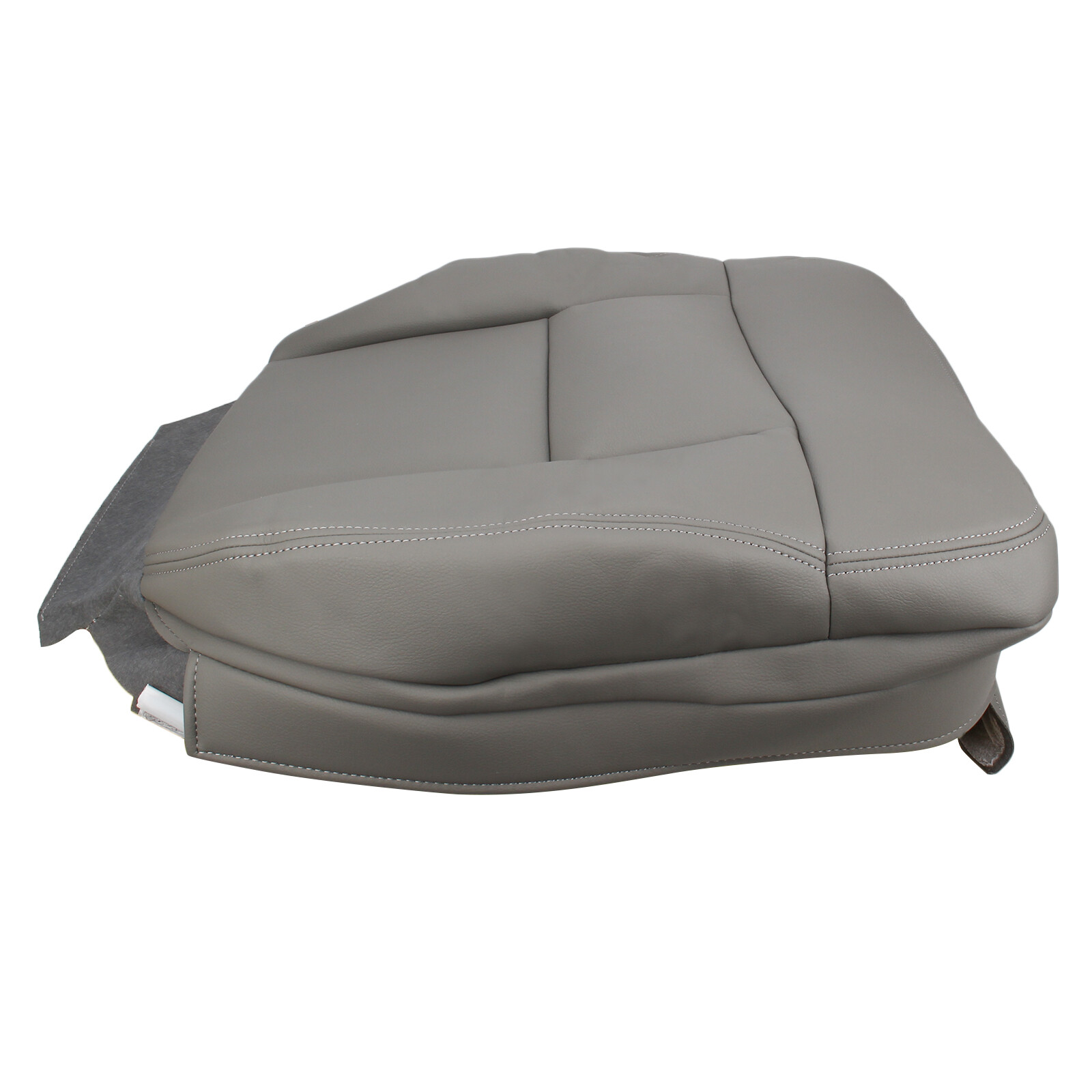For 2004 To 2008 Ford F-150 Front Driver Passenger Bottom Seat Cover Gray Vinyl