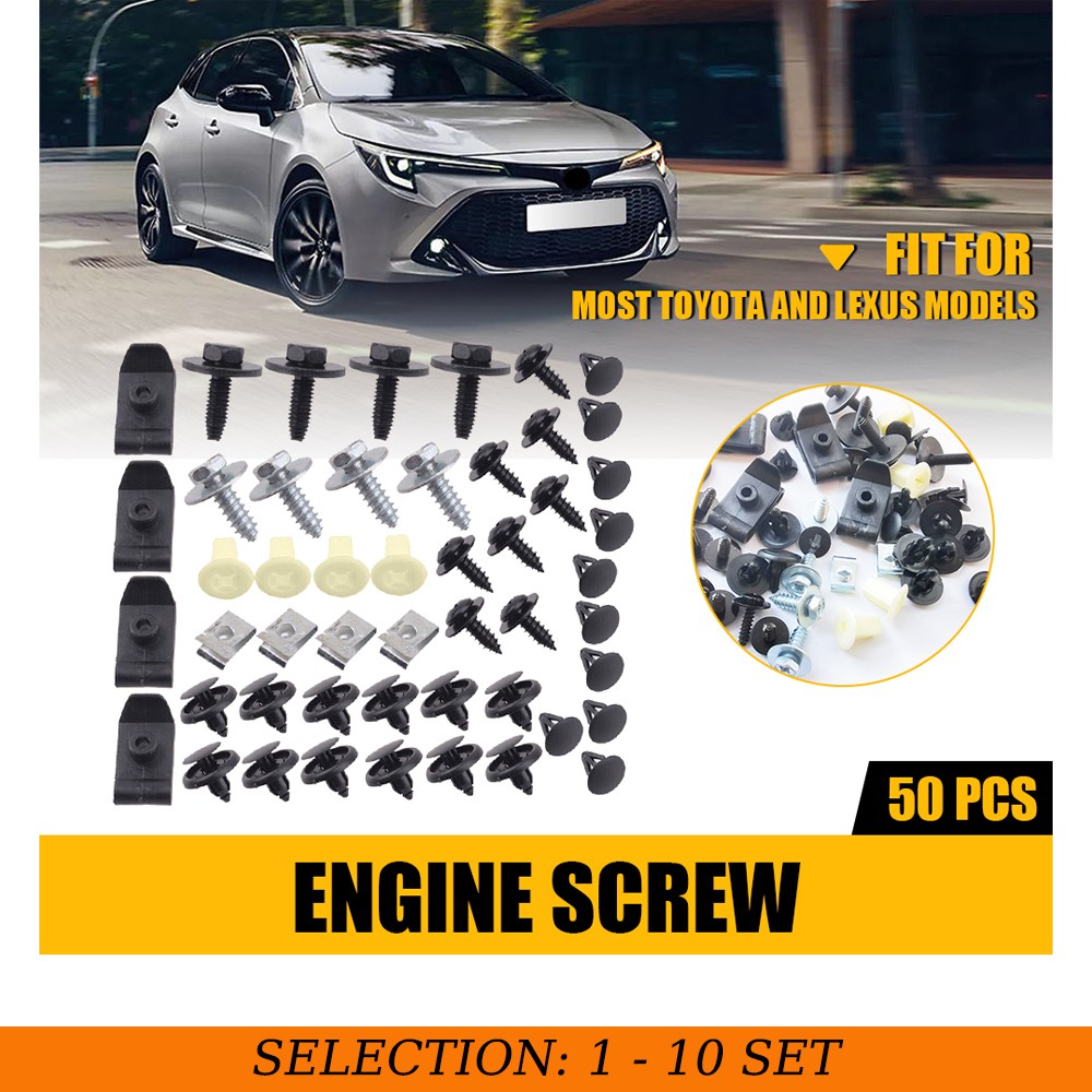 50-500 Bumper Clip Retainer for TOYOTA LEXUS Plastic Rivets Fastener Fender Push