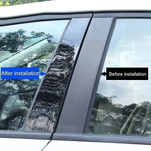 8X Gloss Black Pillar Posts Covers Window Door Trim For Buick Envision 2016-2020