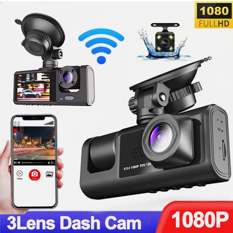 2in Dash Cam Car DVR Video Recorder Night Vision Dual Lens Front/Inside Camera