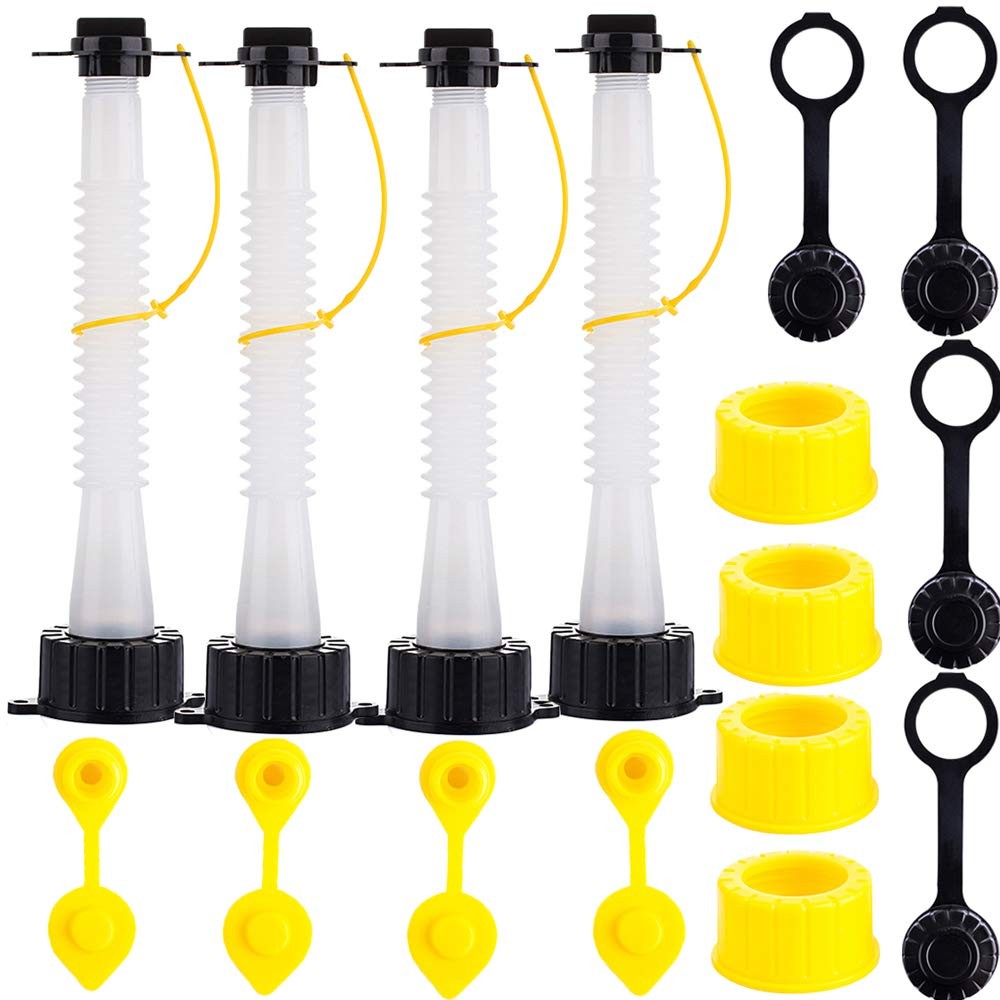 Replacement Gas Can Spouts Improved Design Flexible Pour Nozzle for White